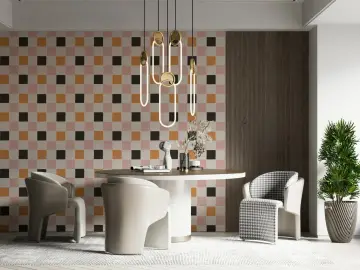 Geometric Square Pattern Wallpaper