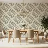 Geometric Dot Patterned Wall Mural 5