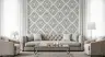 Blue Diamond Block Print Wallpaper 5