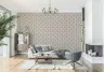 Art Deco Floral Beige Wallpaper 2