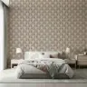 Art Deco Floral Beige Wallpaper 1