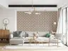 Art Deco Floral Beige Wallpaper 3
