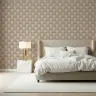 Art Deco Floral Beige Wallpaper 4