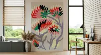 Abstract Floral Burst Wall Mural
