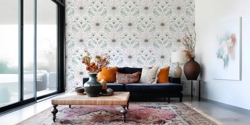 Bloom Symmetry Boho Wallpaper