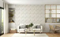 Delicate Floral Vine Wallpaper