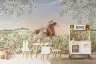 Spring Meadow Horse Wall Mural 3