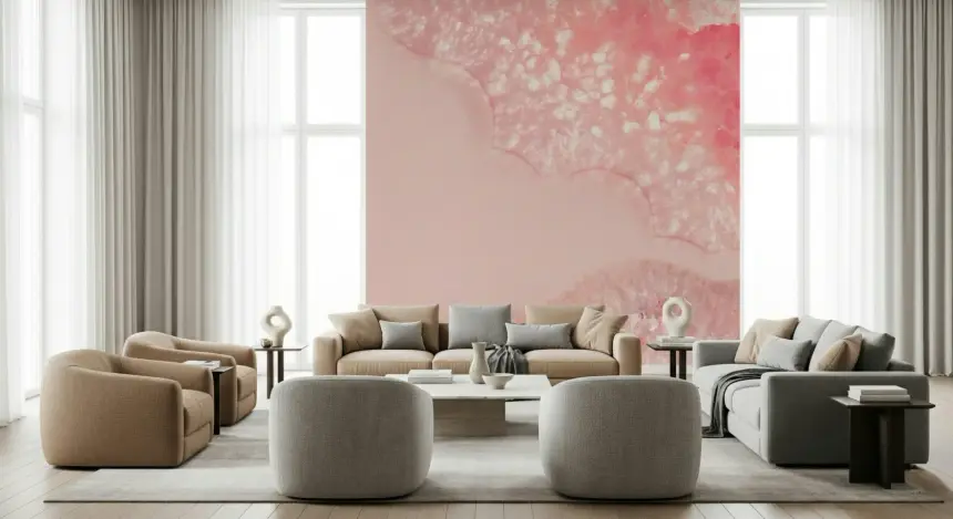 Blossom Petal Serenity Crystals Wall Mural