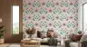 Pink Floral Symmetry Wallpaper 1