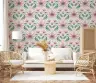 Pink Floral Symmetry Wallpaper 3
