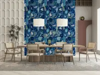 Blue Agate Slice Wallpaper
