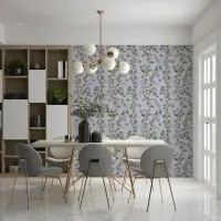 Tranquil Bluebell Botanical Trail Wallpaper