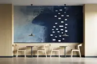 Abstract Blue Textured Wall Mural
