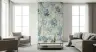 Blue Floral Chinoiserie Wallpaper 4