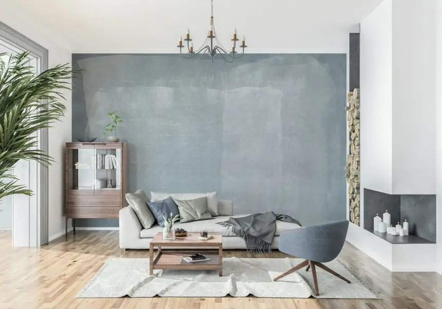 Blue Wash Texture Wall Mural - 2583409