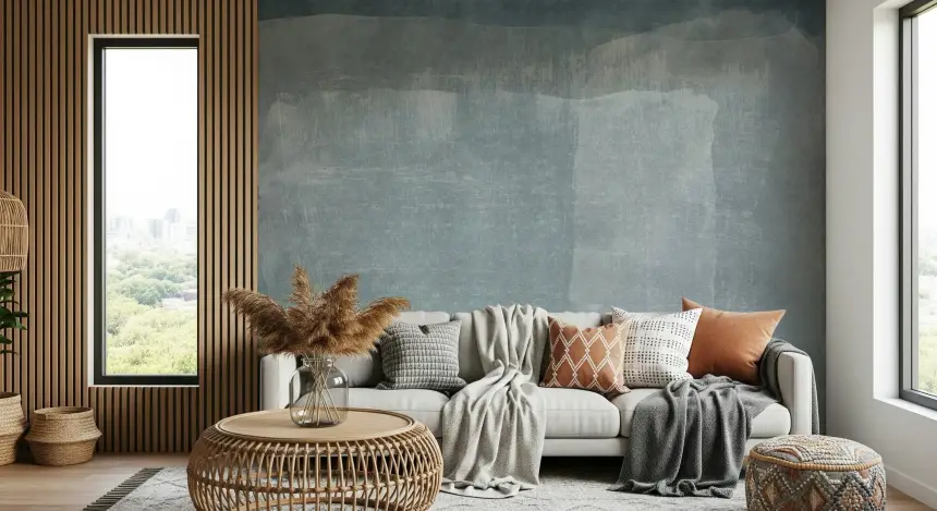 Blue Wash Texture Wall Mural - 2583409