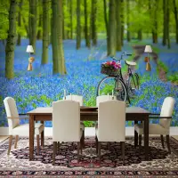 Bluebell Forest Path Wall Mural