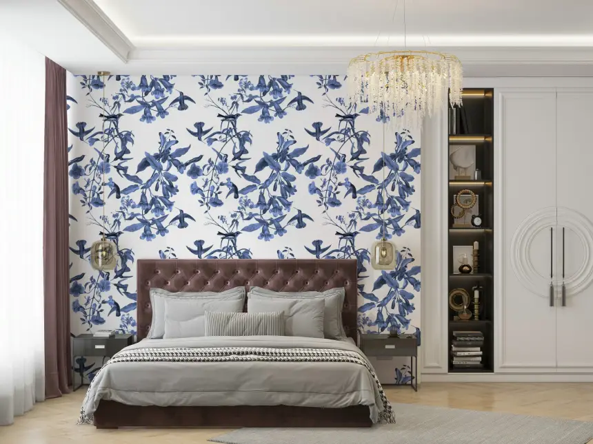 Bluebell Birdsong Wallpaper