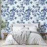 Blue Floral Bird Wallpaper 3