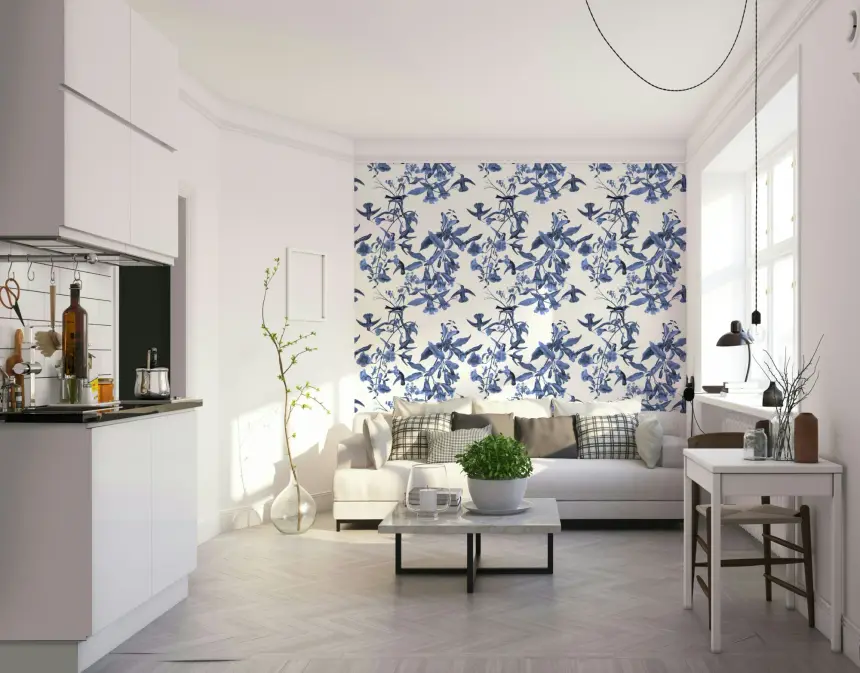 Bluebell Birdsong Wallpaper