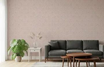 Blush Damask Pattern Wallpaper