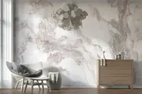 Blush Marble Effect Wallpaper