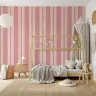Pink and Beige Stripe Wallpaper 1