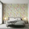 Watercolor Cottage Garden Floral Wallpaper 2