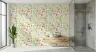 Watercolor Cottage Garden Floral Wallpaper 1