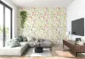 Watercolor Cottage Garden Floral Wallpaper 4