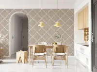 Geometric Dotted Trellis Wallpaper