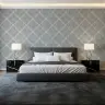 Grey Dotted Diamond Geometric Wallpaper 1