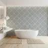 Grey Dotted Diamond Geometric Wallpaper 3