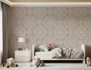 Geometric Dot Mandala Wallpaper