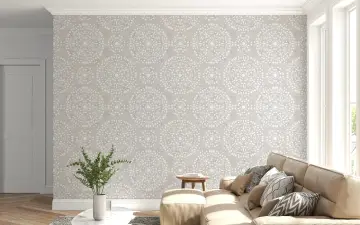 Geometric Mandala Pattern Wallpaper