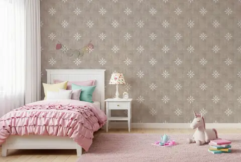 Neutral Geometric Star Wallpaper