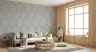 Geometric Hexagon Pattern Grey Wallpaper 2