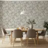 Greige Nautical Shells and Coral Branch Wallpaper 5