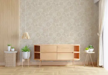Soft Beige Oceanic Seashell Coral Wallpaper