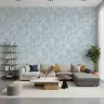 Seashell and Coral Blue Wallpaper 2