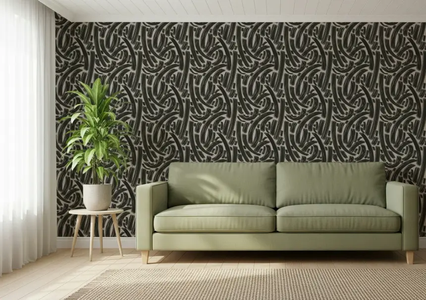 Bold Lines Pattern Wall Mural -2955747
