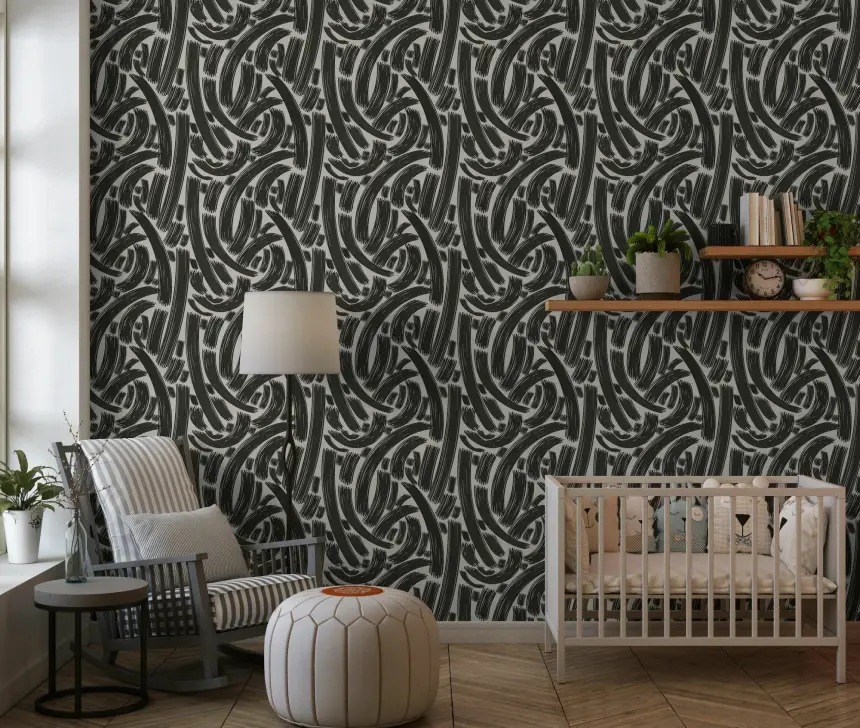 Bold Lines Pattern Wall Mural -2955747
