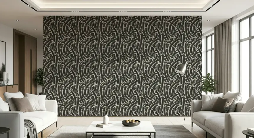Bold Lines Pattern Wall Mural -2955747