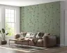 Sage Green Bird and Floral Trail Wallpaper 4