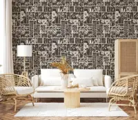 Botanical Block Print Wallpaper