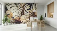 Tropical Leaf Textured Wall Mural