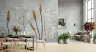 Botanical Wall Mural with Dried Flowers 3