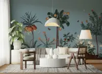Tropical Botanical Wall Mural