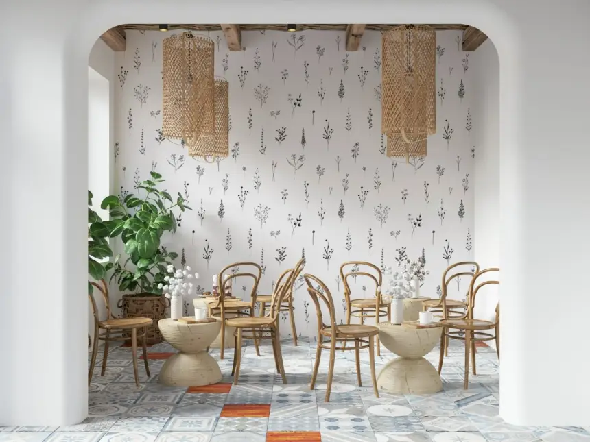 Botanical Sketch Wallpaper -3005897