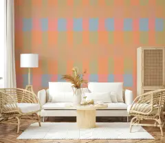 Modern Pastel Rounded Rectangle Wall Mural